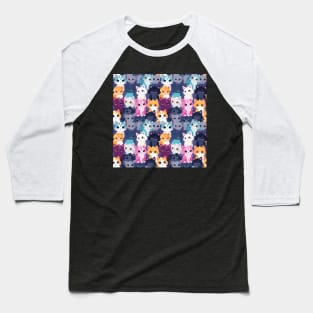 Feline Fantasy: Cute Anime Cats Galore Baseball T-Shirt